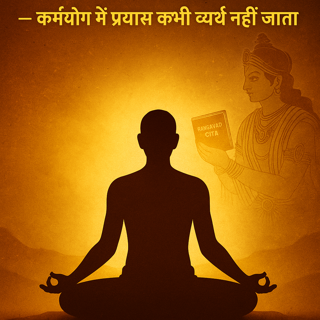 कर्मयोग में प्रयास कभी व्यर्थ नहीं जाता - Bhagavad Gita Chapter 2 Shloka 40, Karma Yoga Meaning