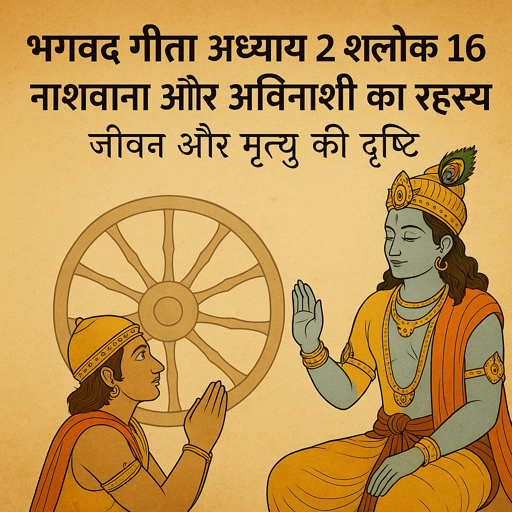 Bhagavad Gita Chapter 2 Shloka 16 Meaning in Hindi – नाशवान और अविनाशी का रहस्य | जीवन और मृत्यु की दृष्टि | Seer-Mantra